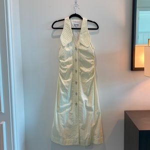 GANNI - Striped Cotton Summer Dress (Size 4)